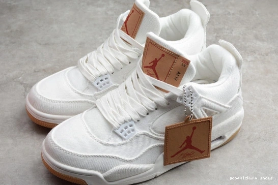 (Levi's 100 AO2571 Levi's 100 Jordan AO2571 4 Retro White Air Tag) 0328